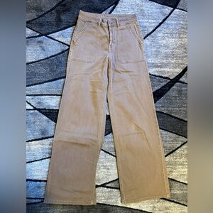 AMERICAN EAGLE BROWN WIDE LEG PANTS